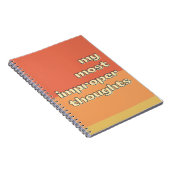 Mijn meest ongepaste gedachten Funny Sayings Moder Notitieboek (Rechterzijde)