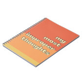 Mijn meest ongepaste gedachten Funny Sayings Moder Notitieboek (Linkerzijde)