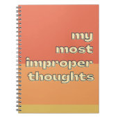 Mijn meest ongepaste gedachten Funny Sayings Moder Notitieboek (Voorkant)