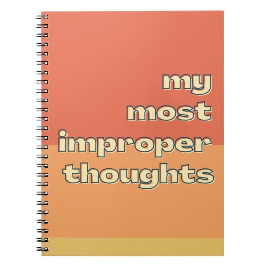 Mijn meest ongepaste gedachten Funny Sayings Moder Notitieboek (Voorkant)