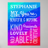 Mijn meisje Amazing Compliments Poster (Voorkant)