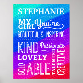 Mijn meisje Amazing Compliments Poster