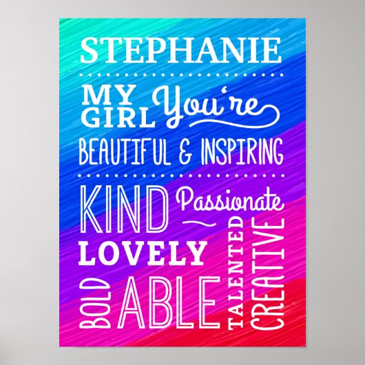 Mijn meisje Amazing Compliments Poster (Voorkant)