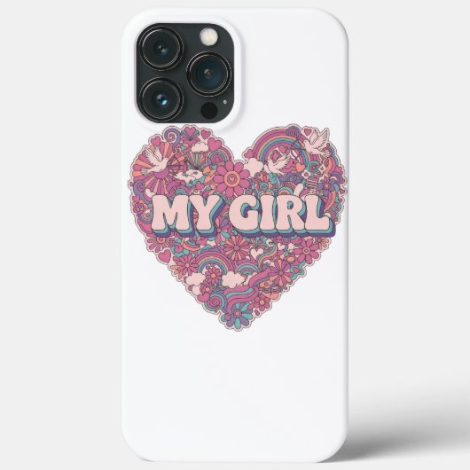 Mijn meisje cute iphone 13 pro max telefoonhoesje Case-Mate iPhone case (Achterkant)