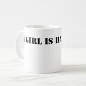 Mijn meisje is een harde kern koffiemok (Voorkant links)