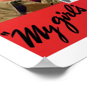 Mijn meisje is een Wauw Poster (Hoek)