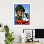 Mijn meisje is een WOW~ Tweede Wereldoorlog Poster (Thuiskantoor)