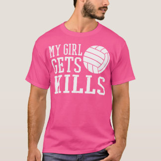 Mijn meisje krijgt doodt moeder volleybal ouder vo t-shirt