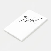 Mijn meisje post-it® notes (Schuin)