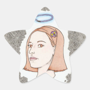 mijn meisje ster sticker