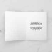 Mijn meisje van de verjaardag - kleurrijke complim kaart (Binnen)