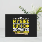 Mijn meisje zwaait misschien niet altijd, maar ik  kaart (Staand voorkant)