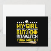 Mijn meisje zwaait misschien niet altijd, maar ik  kaart (Voorkant / Achterkant)