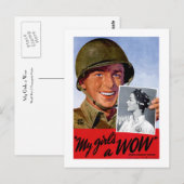 Mijn meisjes een wauw briefkaart (Voorkant / Achterkant)