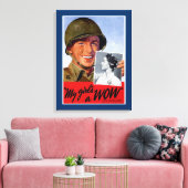 Mijn meisjes een wauw canvas afdruk (Insitu (Woonkamer))