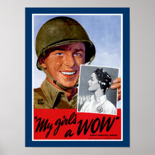 Mijn meisjes een wauw poster