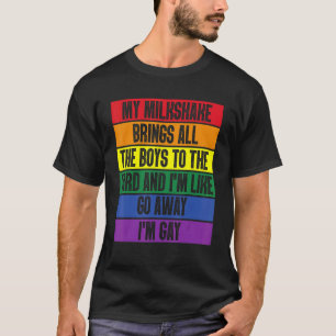 Mijn melkdruk brengt alle jongens naar de baard di t-shirt
