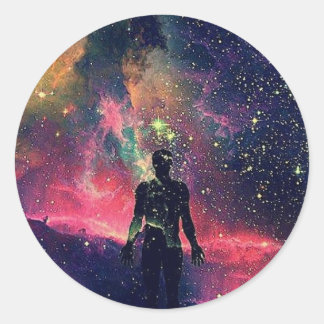 Mijn melkweg ronde sticker