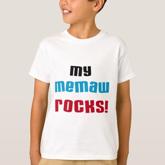 Mijn Memaw Rocks T-shirts en cadeaus (Voorkant)
