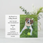 Mijn mens krijgt een gehuwde foto om de save the date (Staand voorkant)