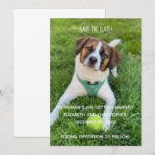 Mijn mens wordt gehuwd met foto's waarop de datum kaart (Voorkant / Achterkant)