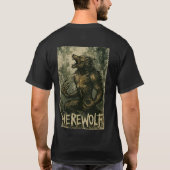 Mijn menselijk kostuum | Weerwolf T-shirt (Achterkant)