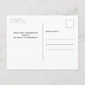 Mijn mensen die getrouwd zijn foto opslaan de datu aankondigingskaart (Achterkant)