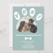 Mijn mensen die getrouwd zijn met een verloving fo aankondiging (Voorkant)