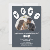 Mijn mensen die getrouwd zijn met een verloving fo aankondiging (Voorkant)