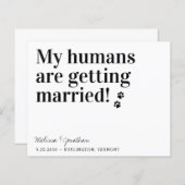 Mijn mensen die getrouwd zijn sparen de datumkaart (Voorkant / Achterkant)