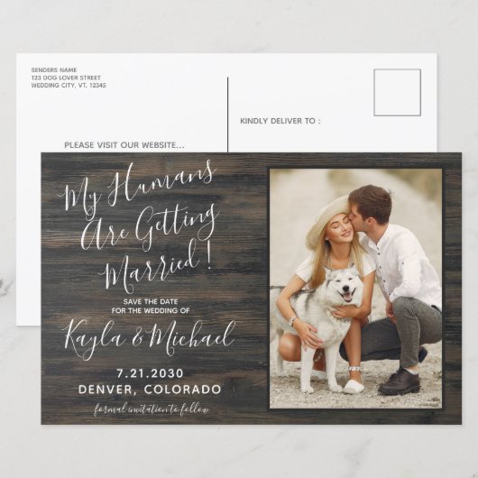 Mijn mensen die trouwen met foto's van foto's make (Voorkant / Achterkant)