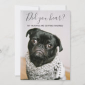 Mijn mensen die trouwen met hond Casual huwelijk Kaart (Voorkant)