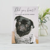 Mijn mensen die trouwen met hond Casual huwelijk Kaart (Staand voorkant)