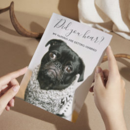 Mijn mensen die trouwen met hond Casual huwelijk Kaart