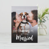 Mijn mensen die trouwen sparen de datum kaart (Staand voorkant)