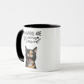 Mijn mensen gaan trouwen aangepaste kattenfoto mok (Voorkant links)