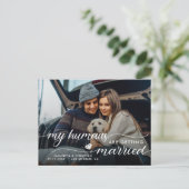 Mijn mensen gaan trouwen aankondigingskaart (Staand voorkant)