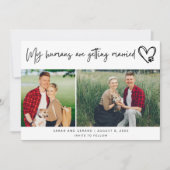 Mijn mensen gaan trouwen, de datum redden save the date (Voorkant)