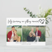 Mijn mensen gaan trouwen, de datum redden save the date (Staand voorkant)