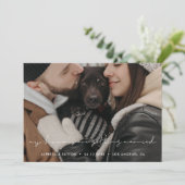 Mijn mensen gaan trouwen Foto Pet Aankondiging (Staand voorkant)