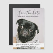Mijn Mensen Gaan Trouwen Hond Save The Date (Voorkant / Achterkant)