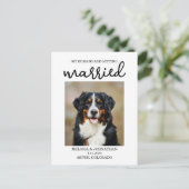 Mijn Mensen Gaan Trouwen | Hond Save the Date Briefkaart (Staand voorkant)