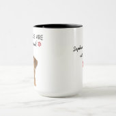 Mijn mensen gaan trouwen met Funny Dog Verloving Mok (Midden)