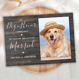 Mijn Mensen Gaan Trouwen QR Code Huisdier Huwelijk Kaart