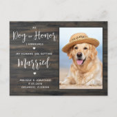 Mijn Mensen Gaan Trouwen QR Code Huisdierhuwelijk Uitnodiging Briefkaart (Voorkant)