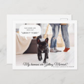 Mijn Mensen Gaan Trouwen | Verloving Aankondigingskaart (Voorkant / Achterkant)