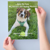 Mijn Mensen Gaan Trouwen Verlovingsfoto Flyer (Hand)