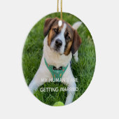 Mijn Mensen Gaan Trouwen Verlovingsfoto Keramisch Ornament (Rechts)