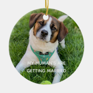 Mijn Mensen Gaan Trouwen Verlovingsfoto Keramisch Ornament