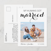 Mijn mensen hebben een huwelijksweddenschap aankondigingskaart (Voorkant / Achterkant)